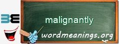 WordMeaning blackboard for malignantly